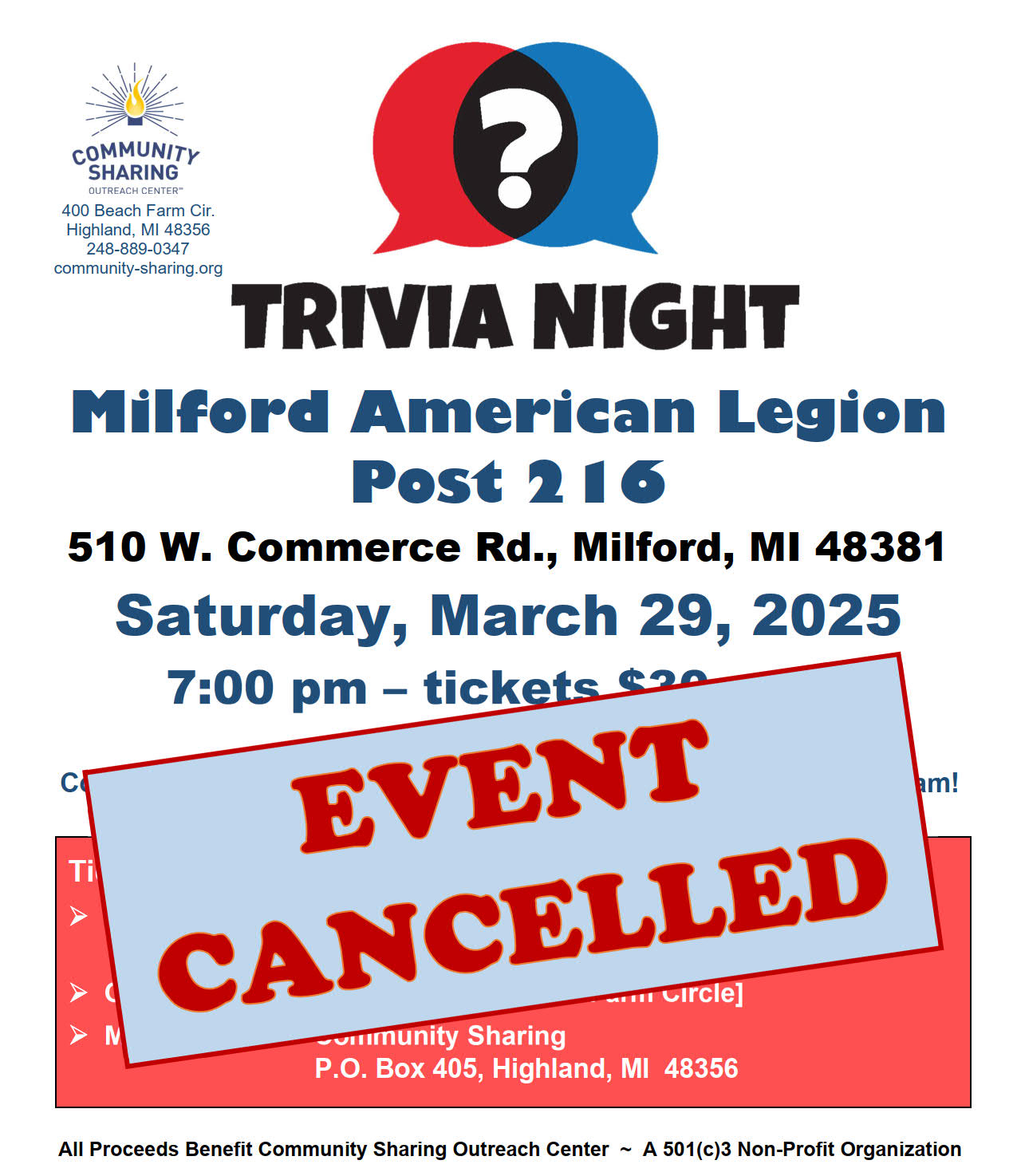 2025 trivia flyer cancelled 2