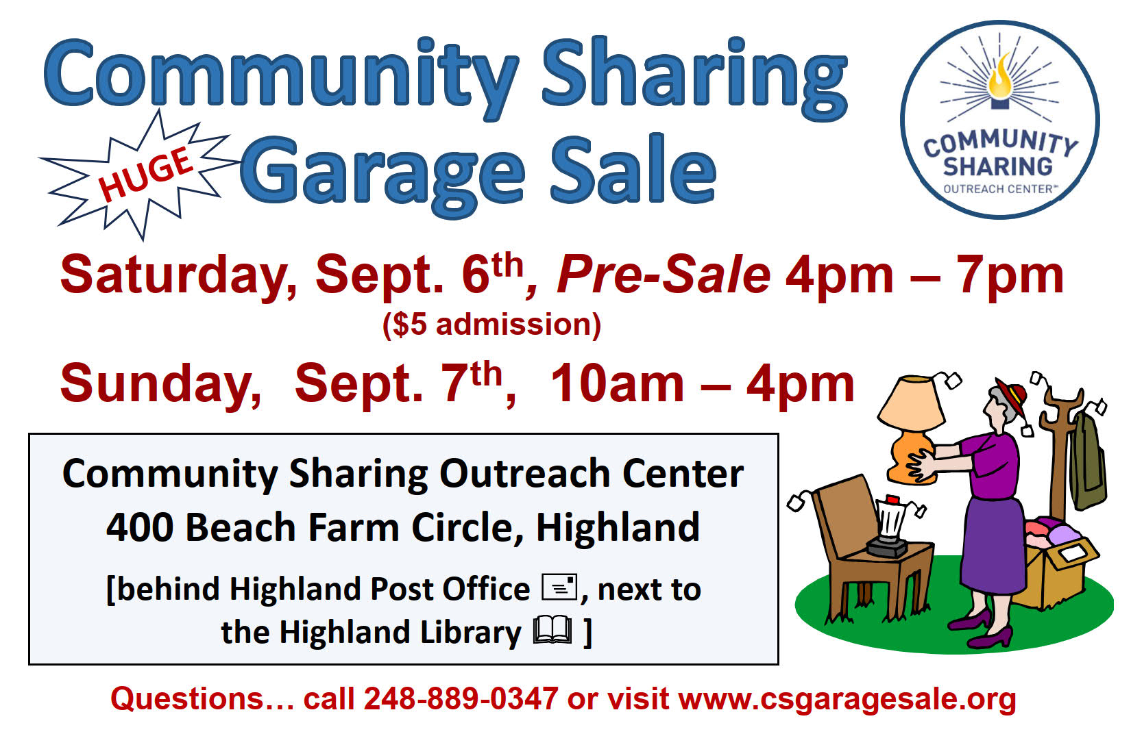 cs garage sale fall 2025 white huge cs garage sale fall 2025 white huge