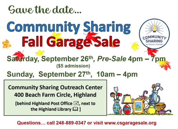 fall sale save the date sept 2026
