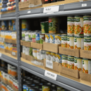 Cans On Shelf